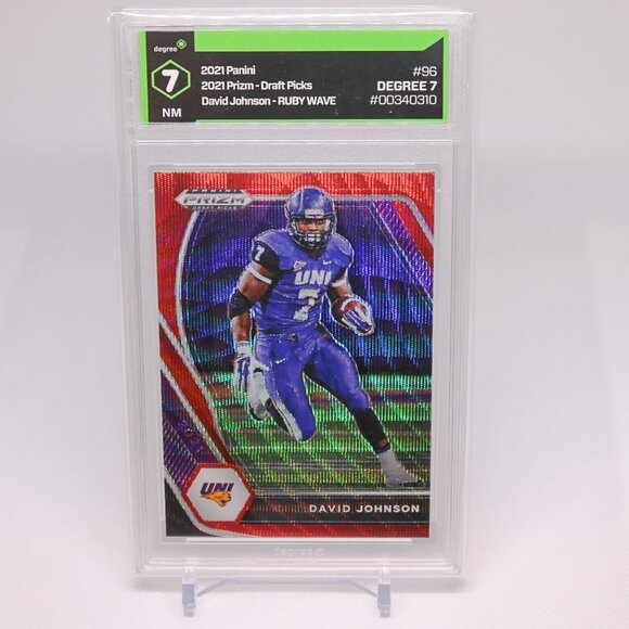 2021 Panini Prizm Draft Picks Ruby Wave David Johnson #96 Degree 7 - Picture 1 of 2